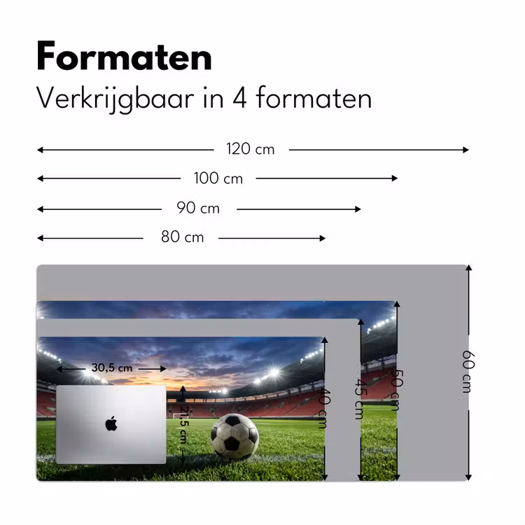 Bureau onderlegger - Voetbal - Stadion - Sport - Groen — 8