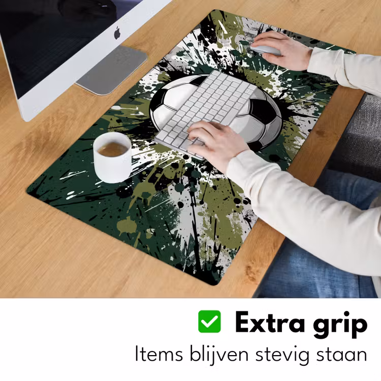 Bureau onderlegger - Voetbal - Verf - Spetters - Groen — 6