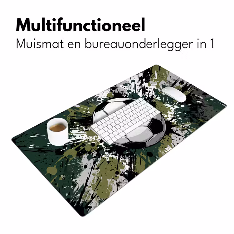Bureau onderlegger - Voetbal - Verf - Spetters - Groen — 7