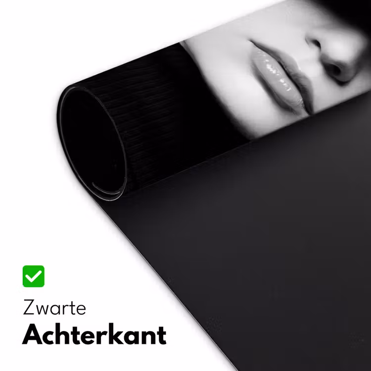 Bureau onderlegger - Vrouw - Schaduw - Zwart - Wit - Mysterieus — 5