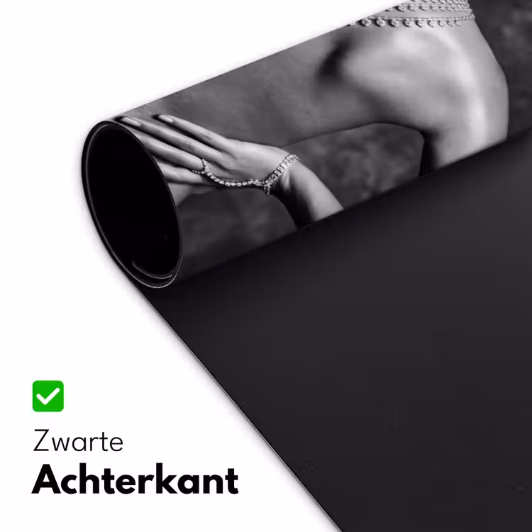Bureau onderlegger - Rug - Ketting - Portret - Zwart - Wit - Glamour — 5