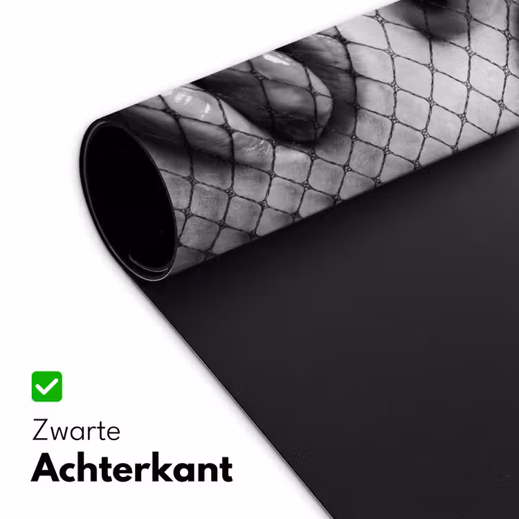 Bureau onderlegger - Vrouw - Net - Mysterieus - Zwart - Wit — 5