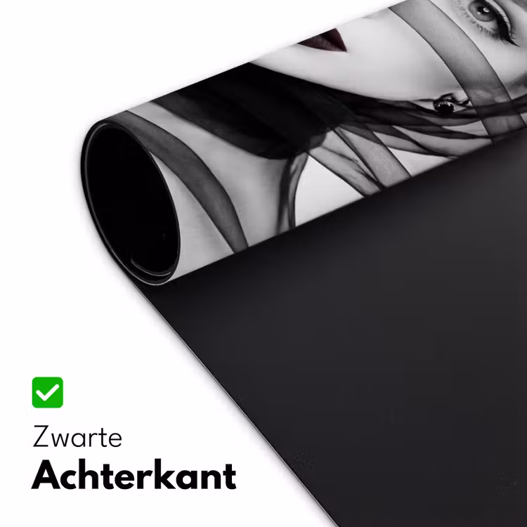 Bureau onderlegger - Vrouw - Sluier - Portret - Zwart - Wit - Elegant — 5