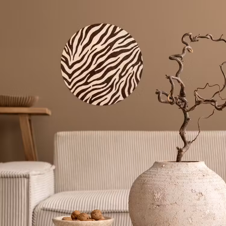 Behangcirkel - Zebra - Strepen - Bruin — 2