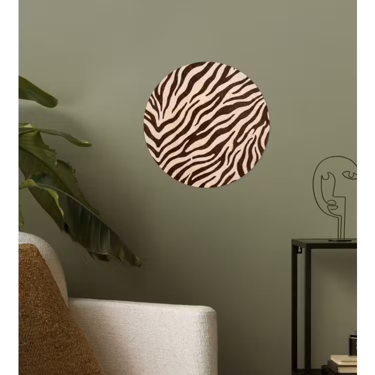 Behangcirkel - Zebra - Strepen - Bruin — 3