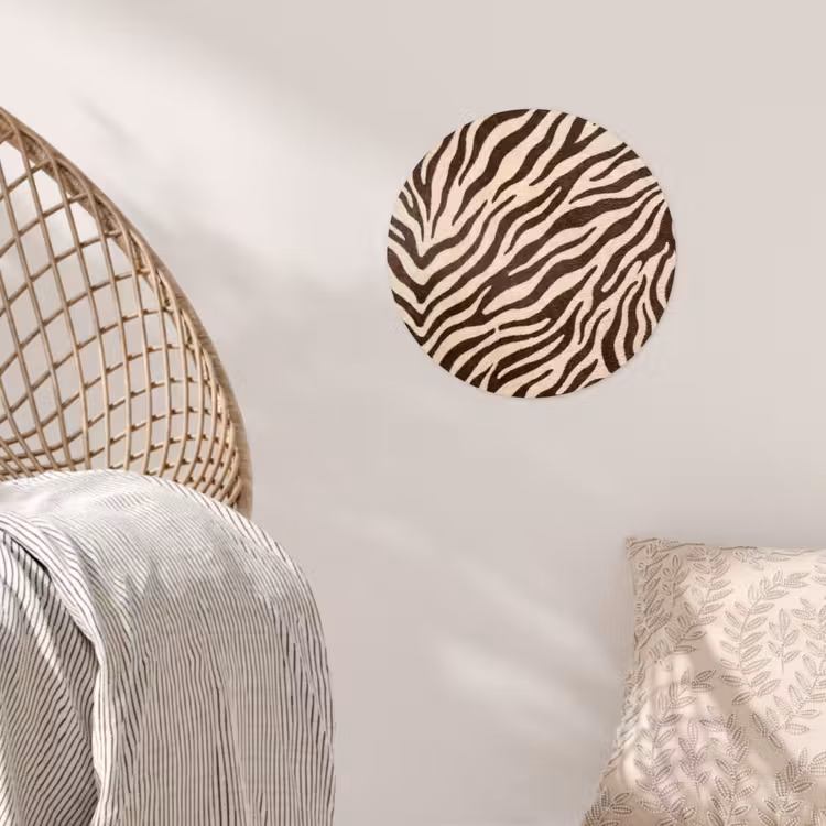 Behangcirkel - Zebra - Strepen - Bruin — 5