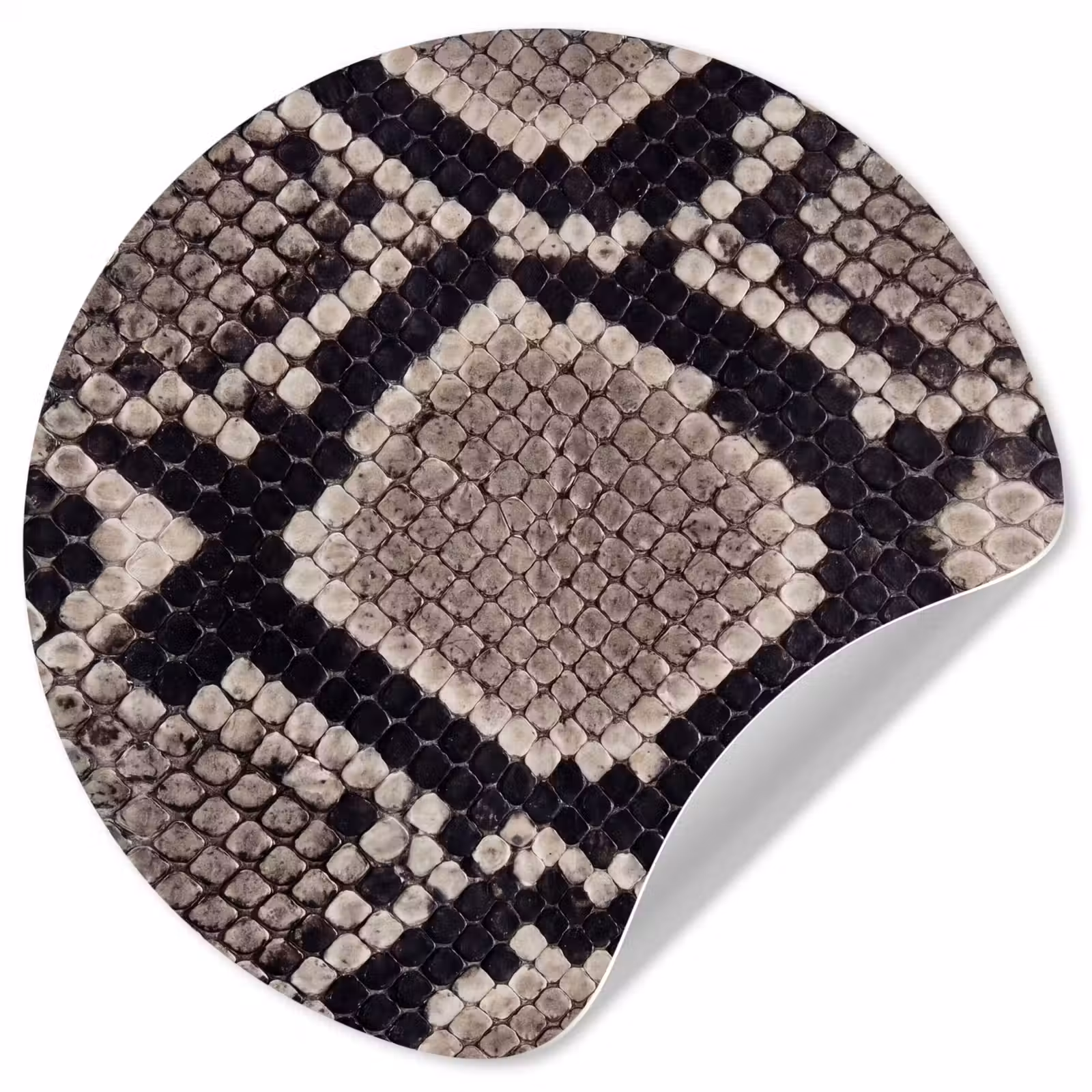 Behangcirkel - Slangenleer - Patroon - Beige — 1