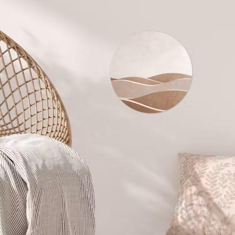 Behangcirkel - Abstract - Golven - Modern - Beige — 5