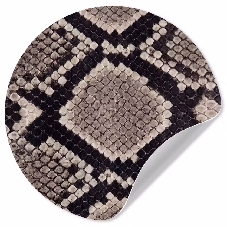 Behangcirkel - Slangenleer - Patroon - Beige — 1