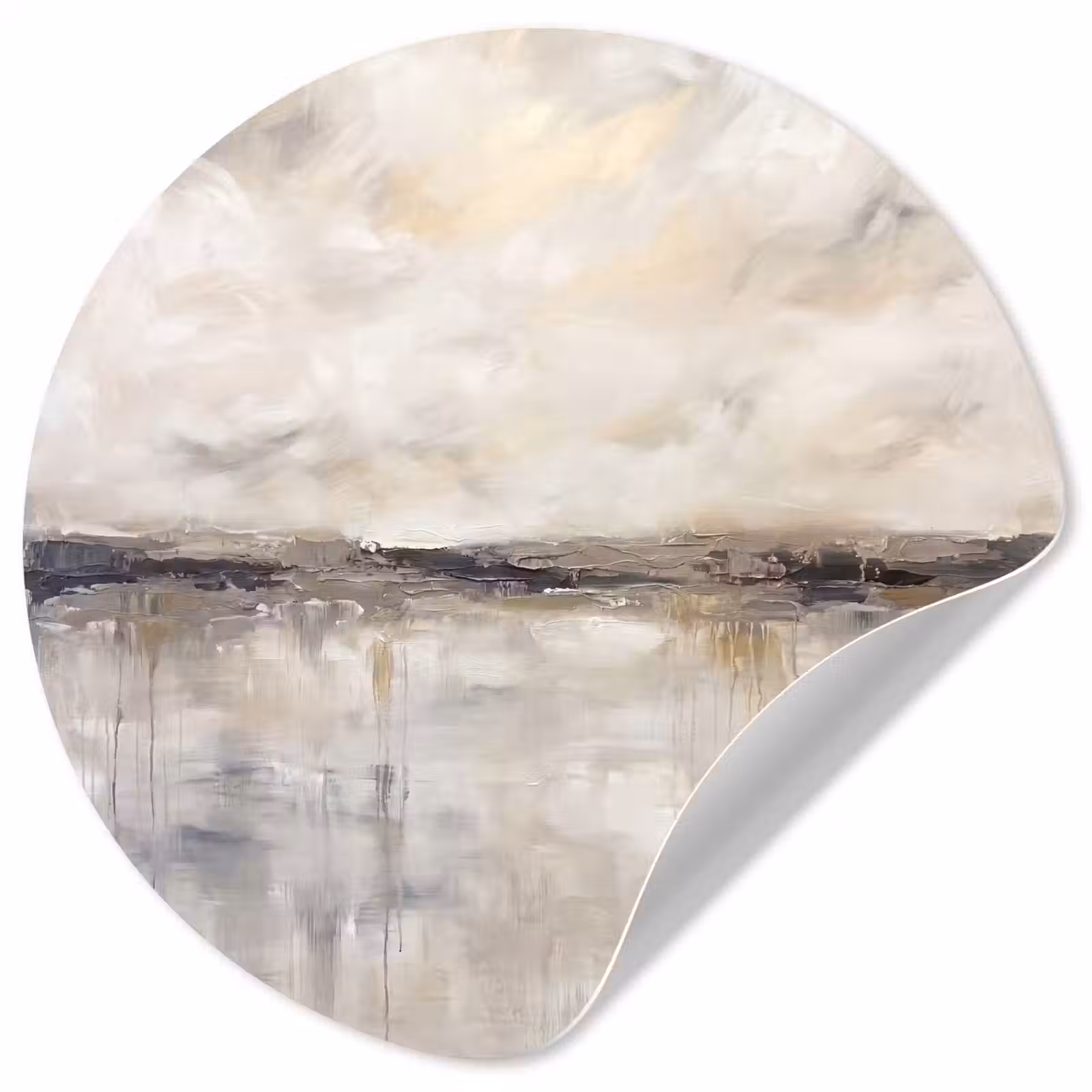 Behangcirkel - Landschap - Horizon - Natuur - Abstract - Neutraal — 1