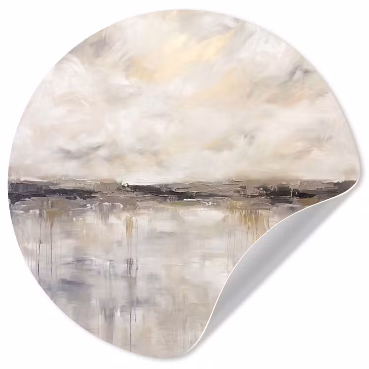 Behangcirkel - Landschap - Horizon - Natuur - Abstract - Neutraal — 1