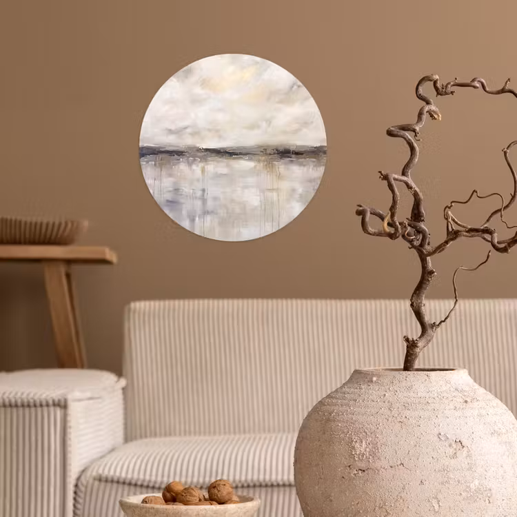 Behangcirkel - Landschap - Horizon - Natuur - Abstract - Neutraal — 2