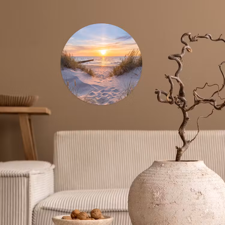 Behangcirkel - Strand - Zonsondergang - Natuur - Landschap — 2
