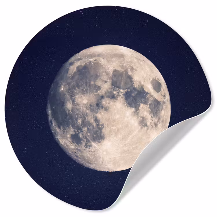 Behangcirkel - Ruimte - Maan - Kosmos — 1