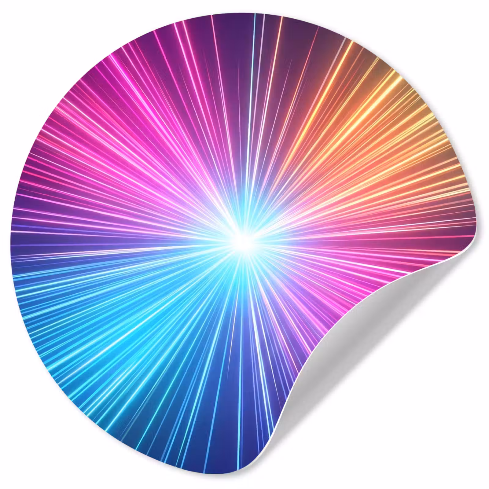 Behangcirkel - Abstract - Light - Burst - Modern - Colorful — 1