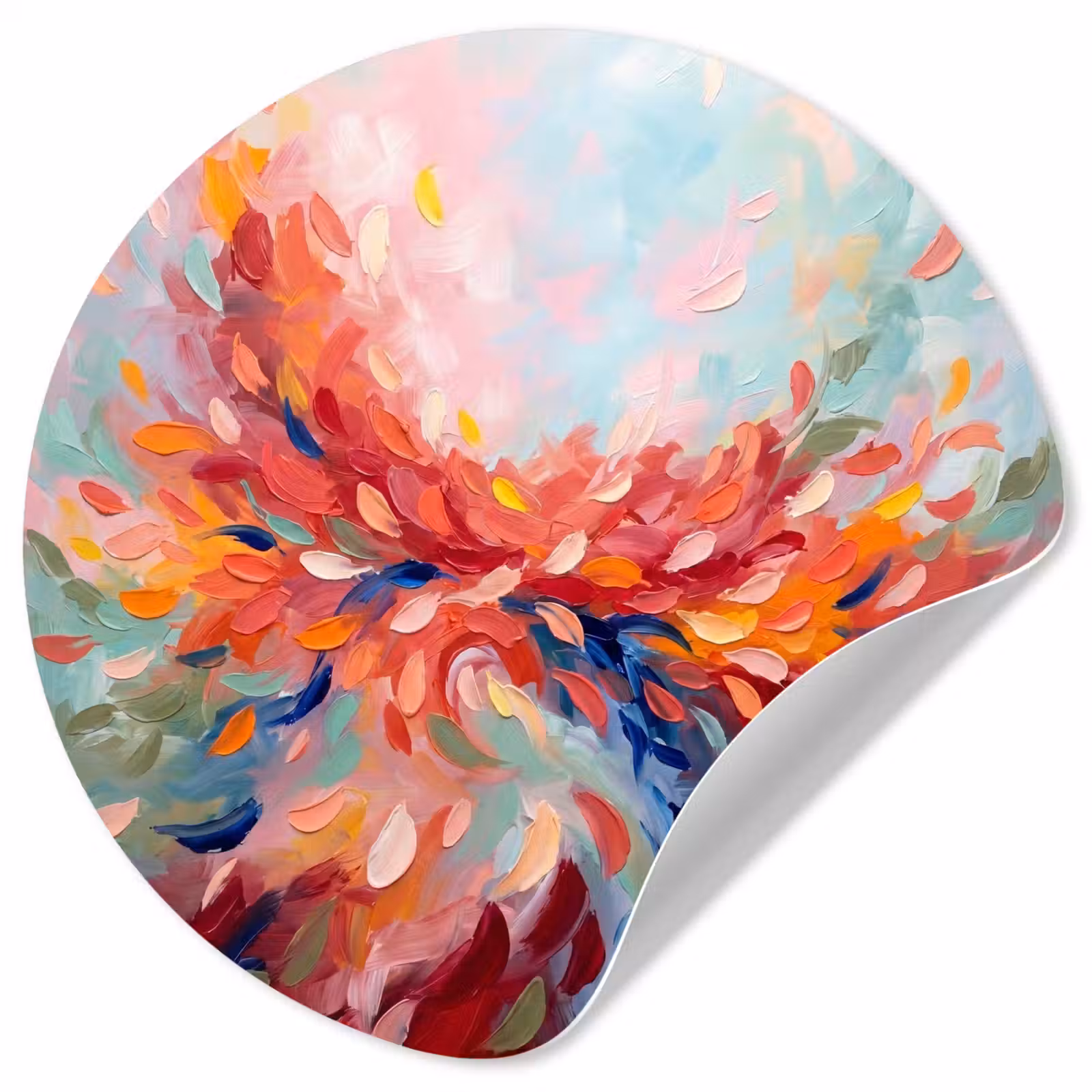 Behangcirkel - Bloemen - Abstract - Kunst - Modern — 1