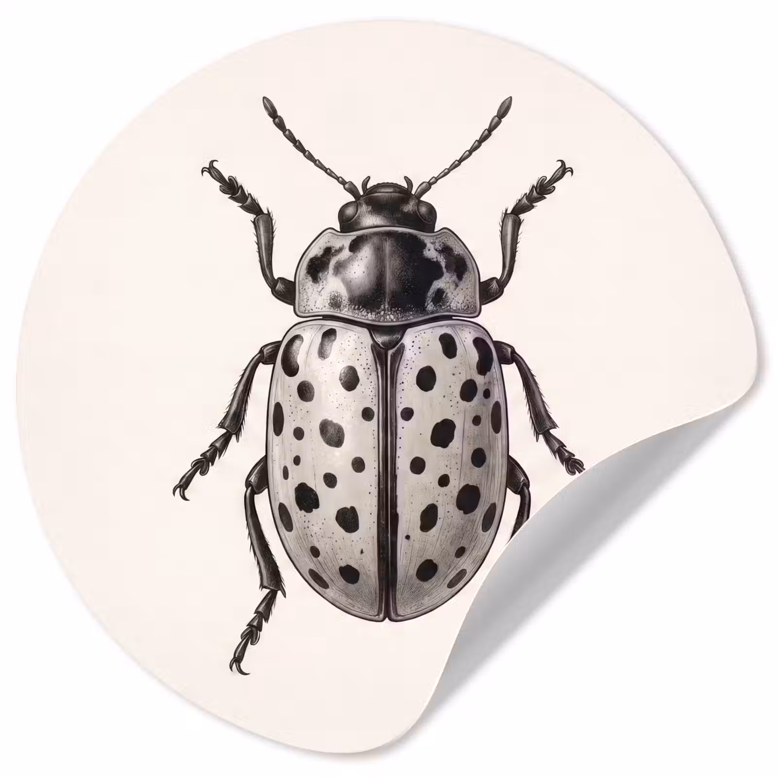 Behangcirkel - Kever - Insect - Vintage — 1