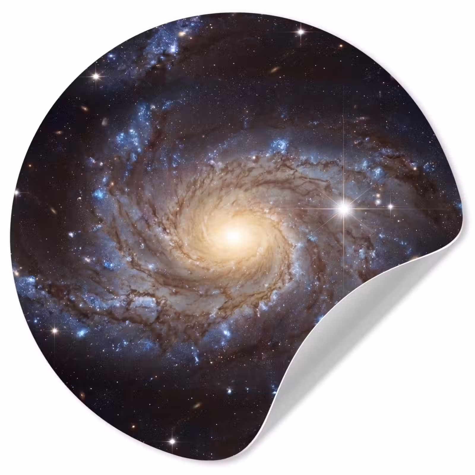 Behangcirkel - Kosmos - Sterrenstelsel - Donker — 1