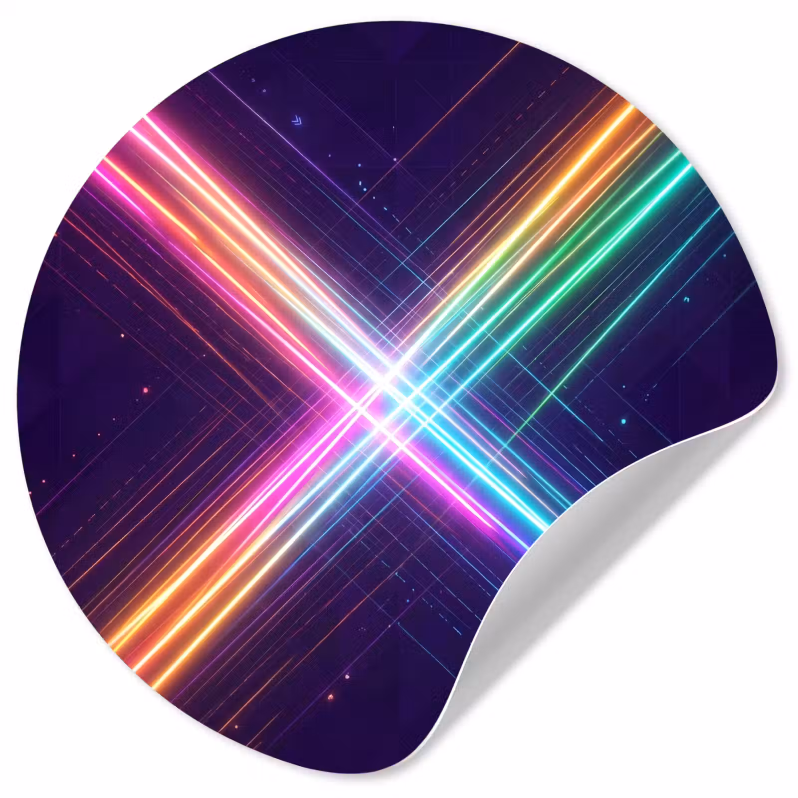 Behangcirkel - Kruisen - Lasterstralen - Neon — 1