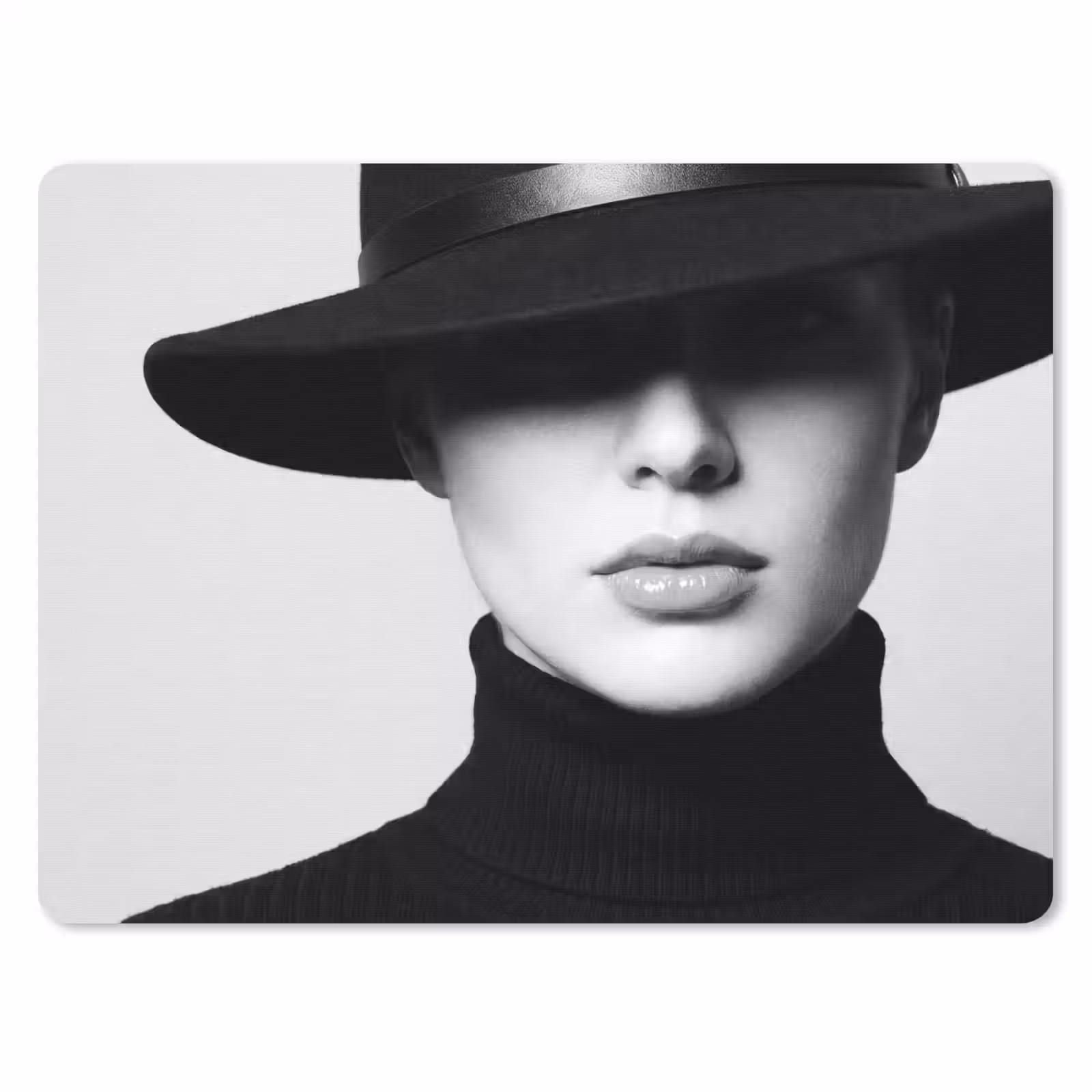 Muismat - Vrouw - Schaduw - Zwart - Wit - Mysterieus — 1