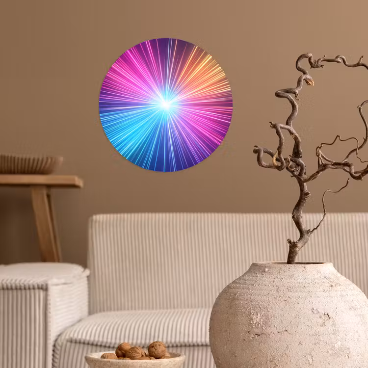 Behangcirkel - Abstract - Light - Burst - Modern - Colorful — 2