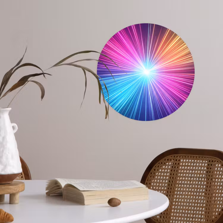 Behangcirkel - Abstract - Light - Burst - Modern - Colorful — 4