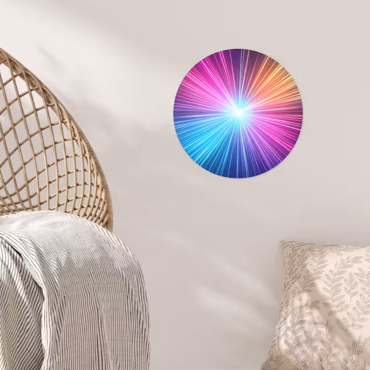 Behangcirkel - Abstract - Light - Burst - Modern - Colorful — 5