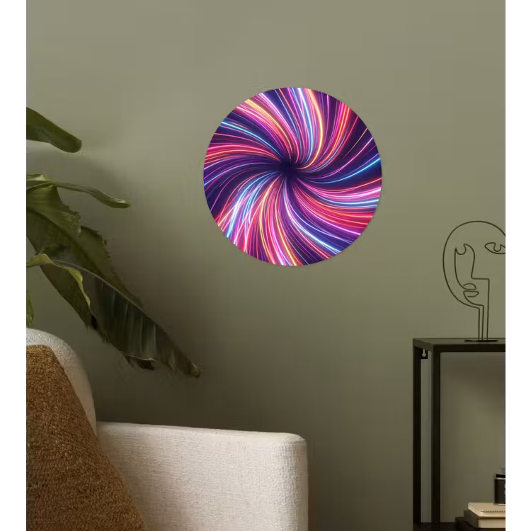 Behangcirkel - Abstract - Swirl - Futuristic - Neon — 3