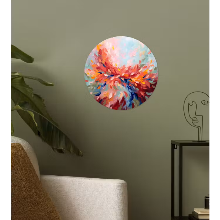 Behangcirkel - Bloemen - Abstract - Kunst - Modern — 3