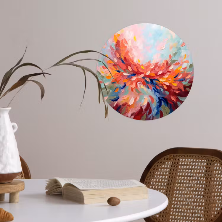 Behangcirkel - Bloemen - Abstract - Kunst - Modern — 4
