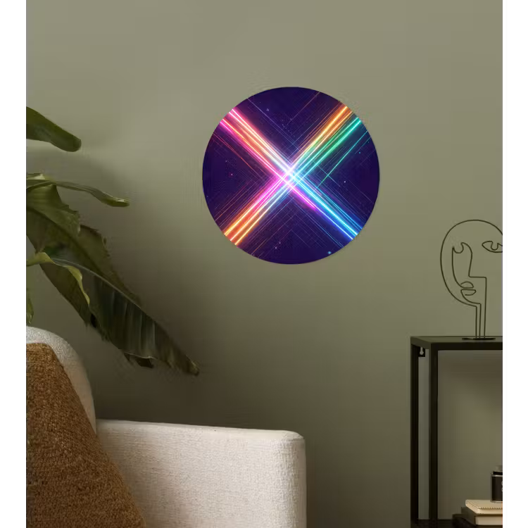 Behangcirkel - Kruisen - Lasterstralen - Neon — 3