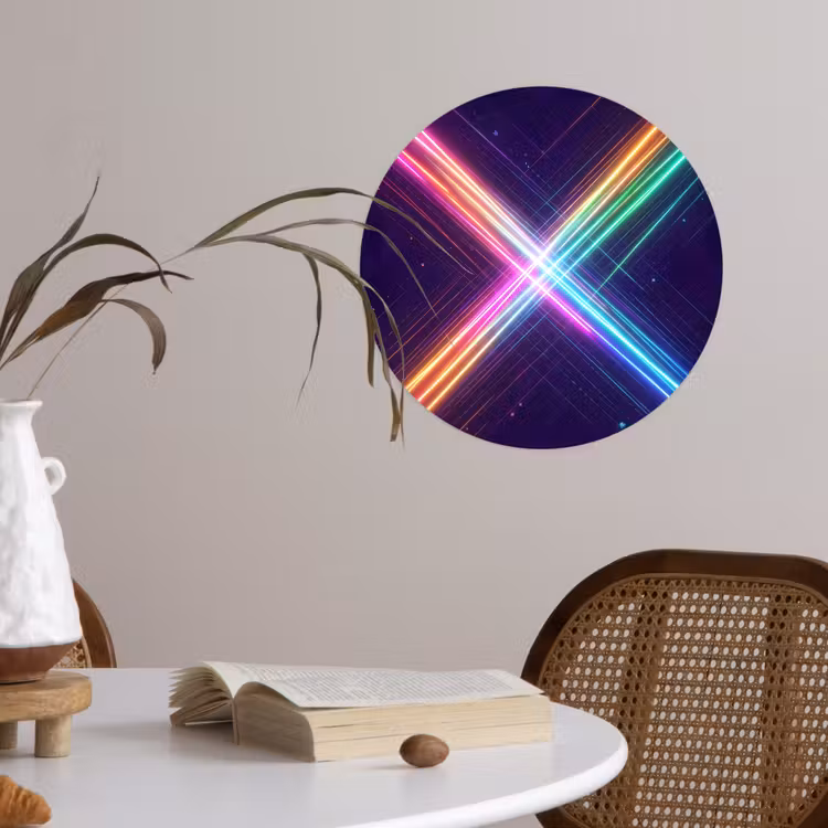 Behangcirkel - Kruisen - Lasterstralen - Neon — 4