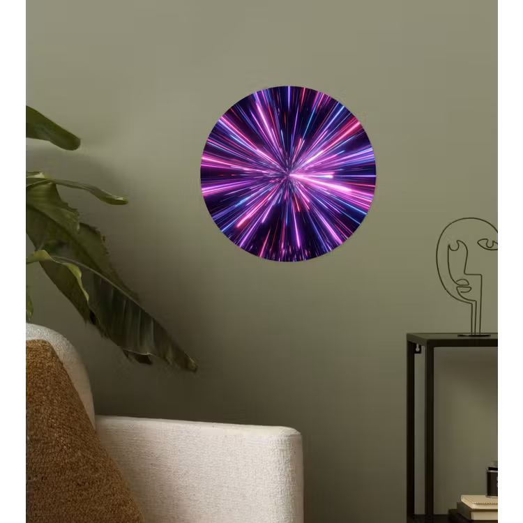 Behangcirkel - Lichtsnelheid - Ruimte - Roze - Paars — 3