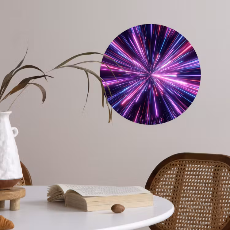 Behangcirkel - Lichtsnelheid - Ruimte - Roze - Paars — 4