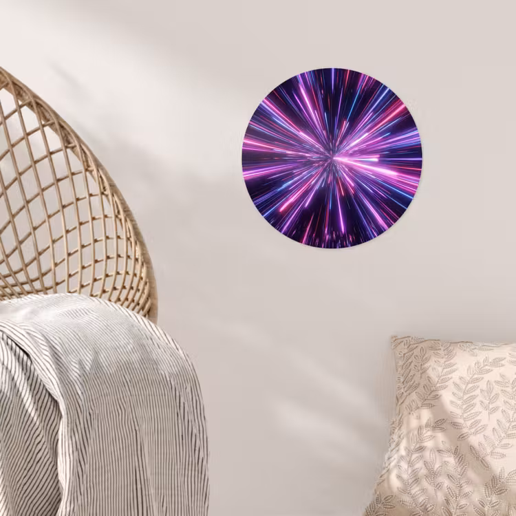Behangcirkel - Lichtsnelheid - Ruimte - Roze - Paars — 5
