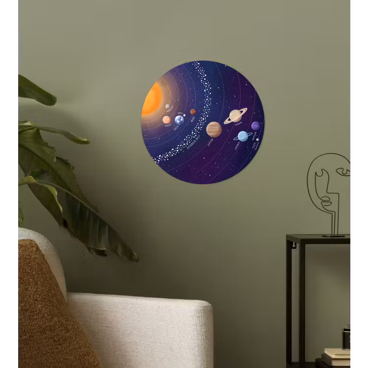 Behangcirkel - Planetenstelsel - Ruimte - Illustratie — 3