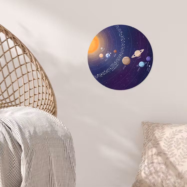 Behangcirkel - Planetenstelsel - Ruimte - Illustratie — 5