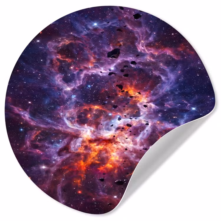 Behangcirkel - Space - Stars - Abstract - Colorful — 1