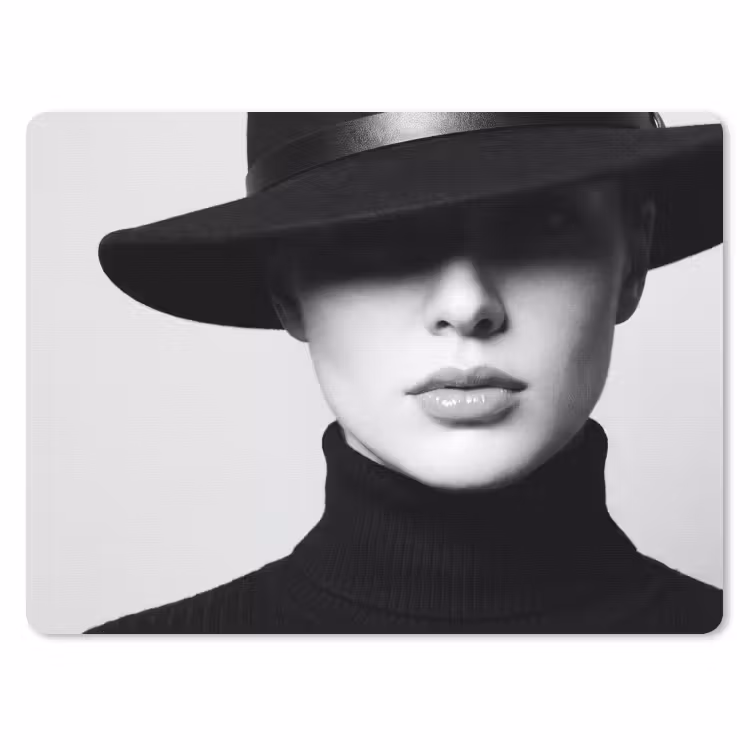 Muismat - Vrouw - Schaduw - Zwart - Wit - Mysterieus — 1