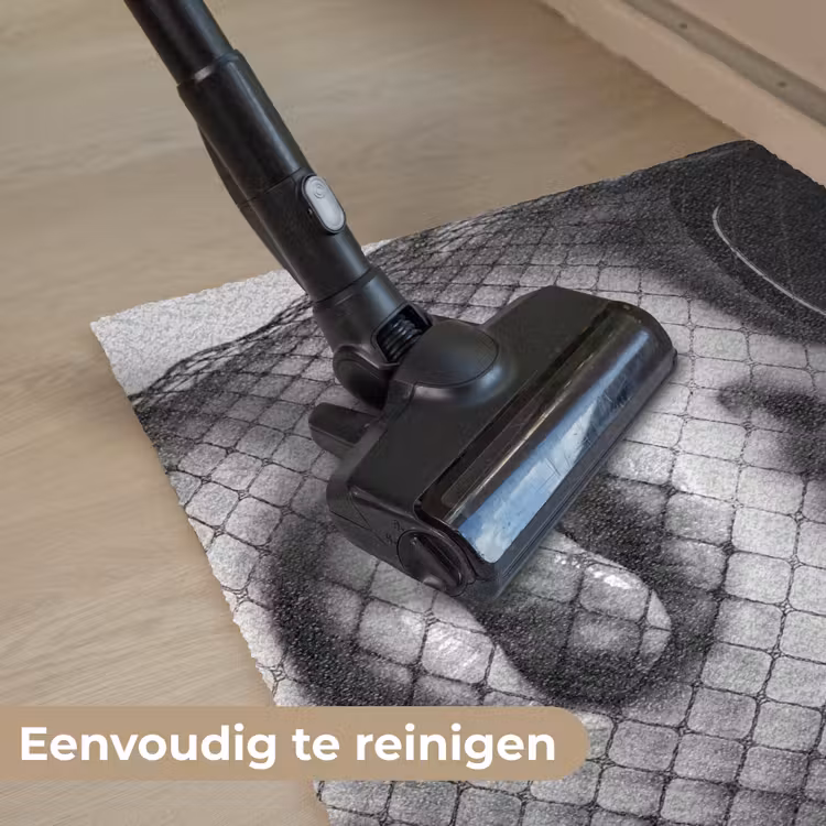 Deurmat - Vrouw - Net - Mysterieus - Zwart - Wit — 9