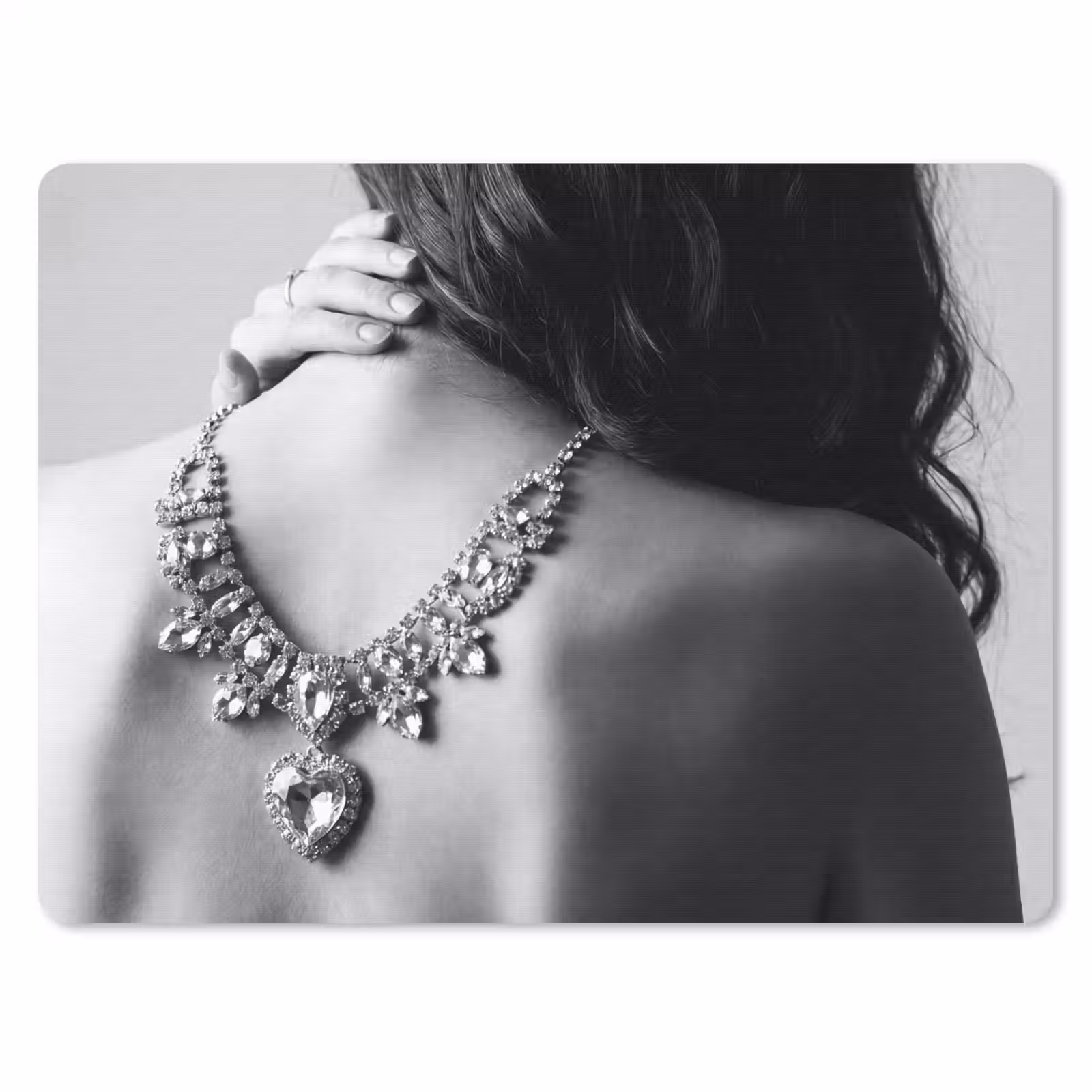 Muismat - Vrouw - Ketting - Fashion - Zwart - Wit — 1