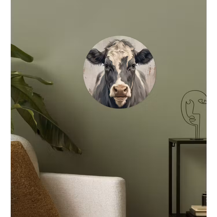 Behangcirkel - Koe - Portret - Dieren - Modern — 3