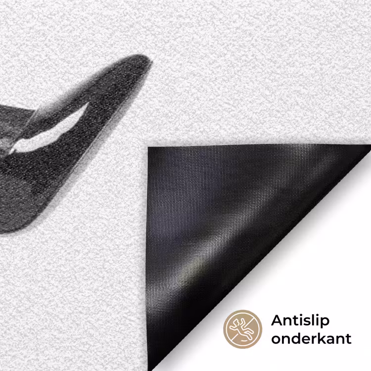 Deurmat - Benen - Kant - Hakken - Zwart - Wit - Uitdagend — 6
