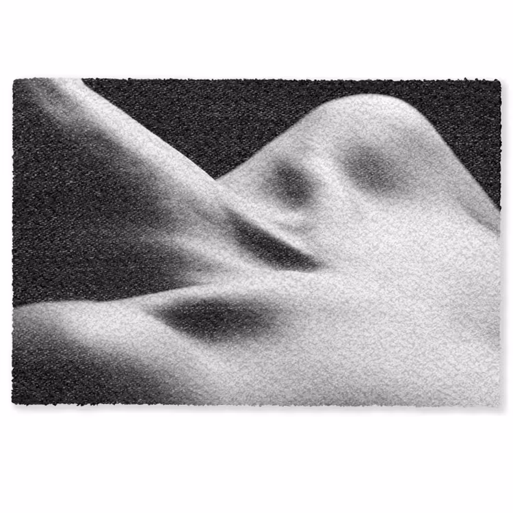 Deurmat - Lichaam - Vormen - Abstract - Zwart - Wit - Sensueel — 1