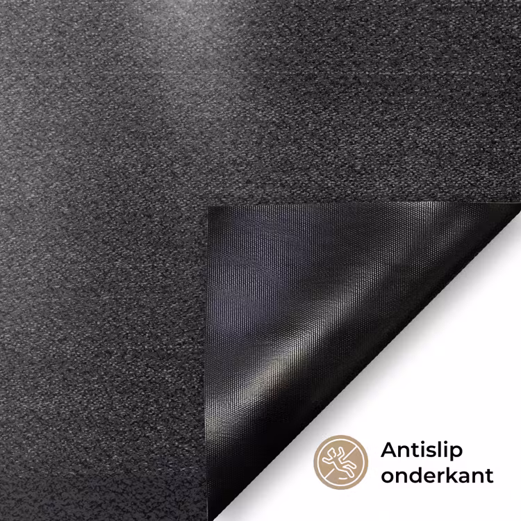 Deurmat - Schouder - Zijde - Rug - Zwart - Wit - Elegant — 6