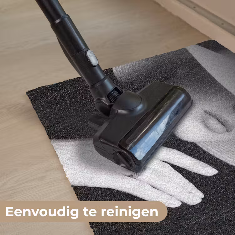 Deurmat - Vrouw - Hoed - Hand - Zwart - Wit - Klassiek — 9