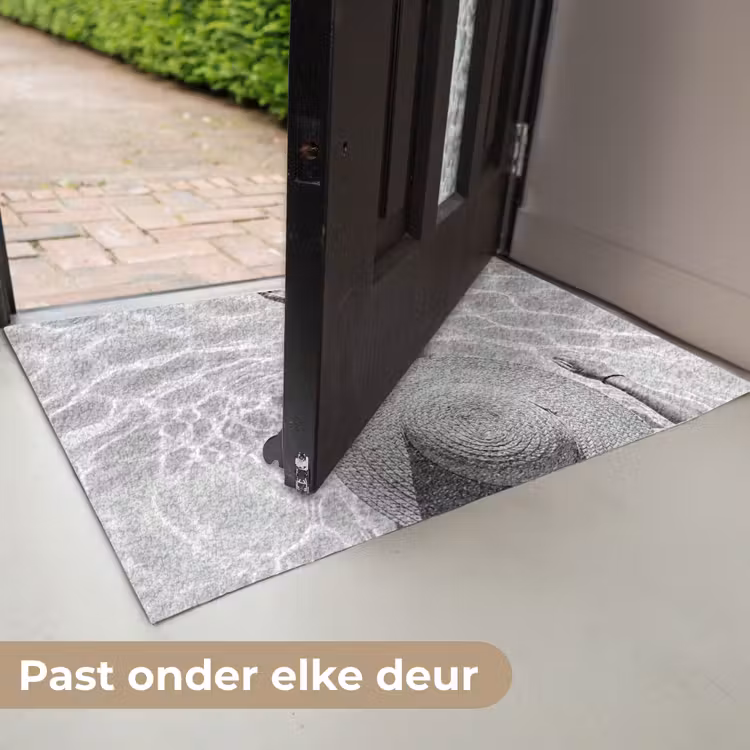 Deurmat - Zwembad - Hoed - Water - Zwart - Wit - Zomers — 7