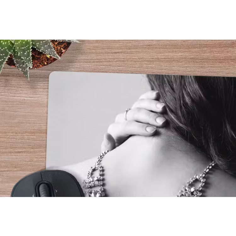 Muismat - Vrouw - Ketting - Fashion - Zwart - Wit — 4