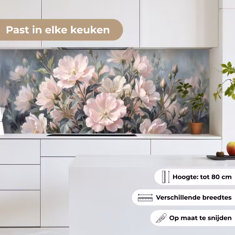 Keuken achterwand - Rozen - Illustratie - Roze — 4