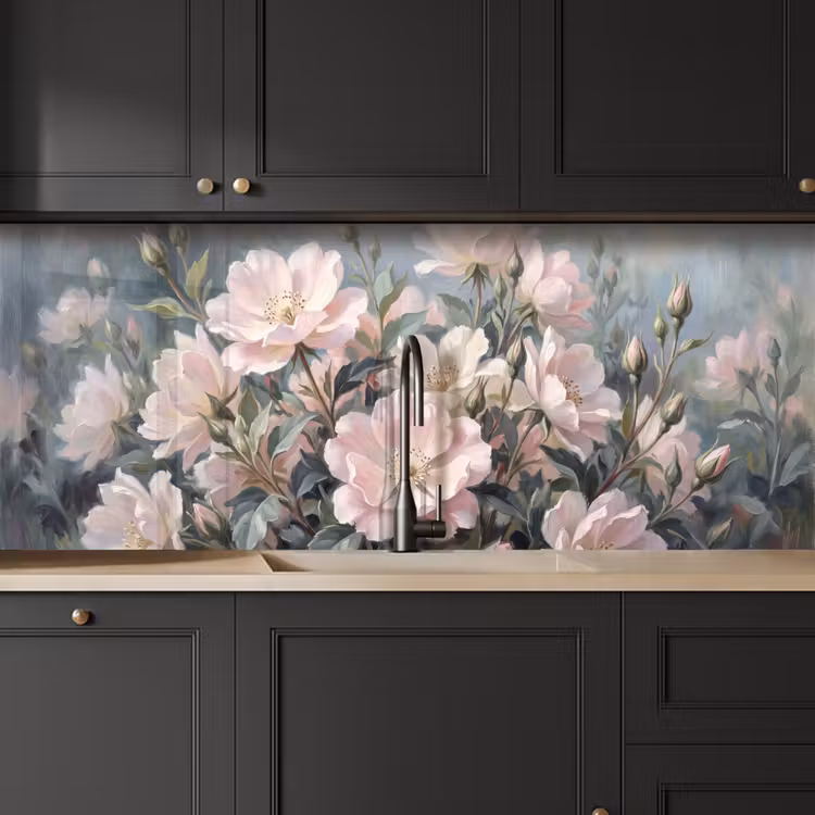 Keuken achterwand - Rozen - Illustratie - Roze — 6